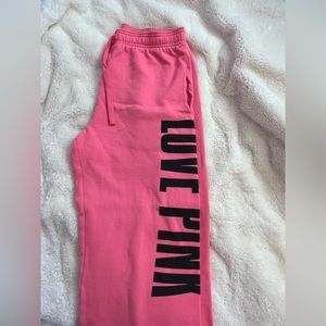 PINK sweatpants!!